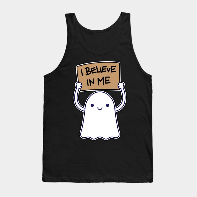 Believe In Ghost Tank Top by rudypagnel